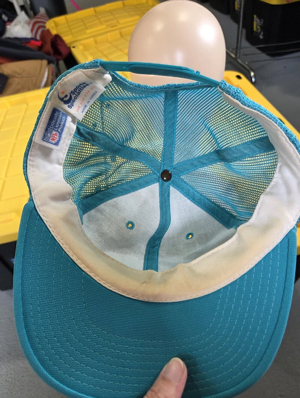 Vintage Sports specialties nfl miami dolphins hatDiscoloration on the inside a
